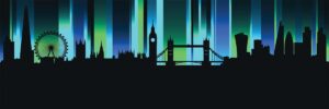 London landmarks silhouette adobe