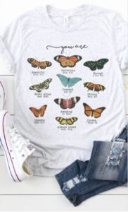 shirt wms you are inspirational butterfly white he
