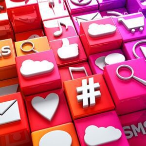 social media apps icons adobe