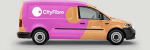 CityFibre branded van hero
