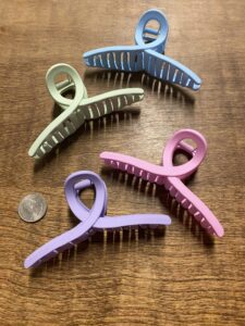 hair clip pastel looped claw