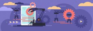 RPA robot AI ML automation VectorMine adobe