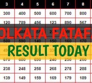kolkata ff result today result today