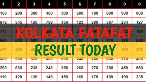 kolkata ff result today result today