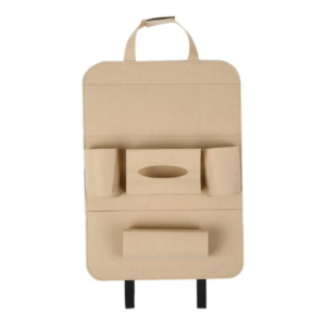 Tablet Holder, Tissue Dispenser & More: Car Back Seat Organizer for Long Drives 1 car back seat organizer
