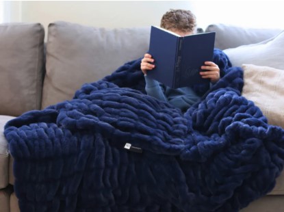 Blue Throw Blanket