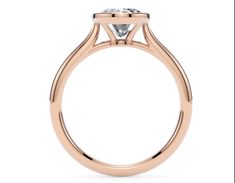bezel set engagement ring1