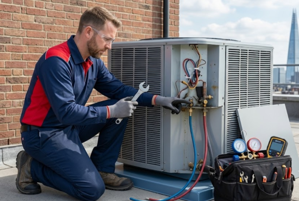 preventing midday AC cooling drop off during extreme heat