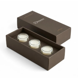 Custom branded tealight boxes with logo designs